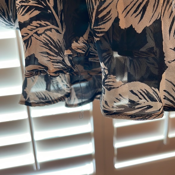 Ralph Lauren Black and Beige Floral long Dress - size 8 - Picture 6 of 6